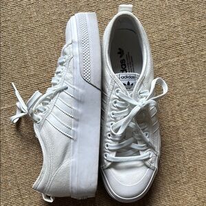 Adidas Women's White Platform Sneakers